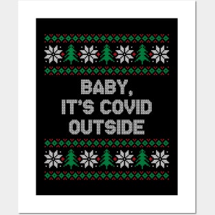 Baby It's Covid Outside Funny Christmas 2020 Posters and Art